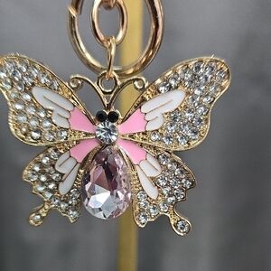 Butterfly Key Holder Bag Charm